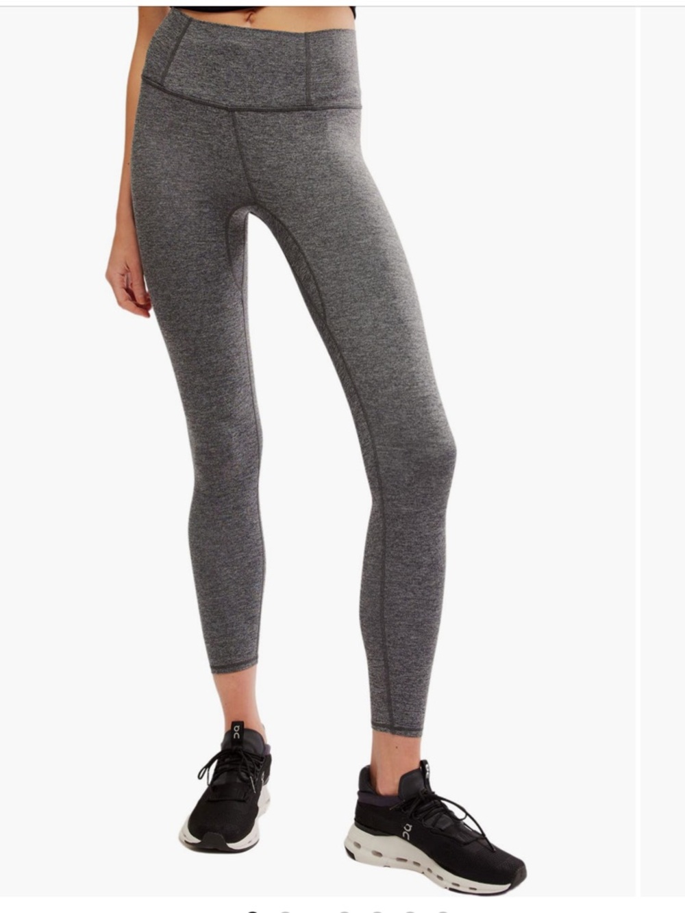 Free People FP Movement Charcoal Heather High-Rise Leggings